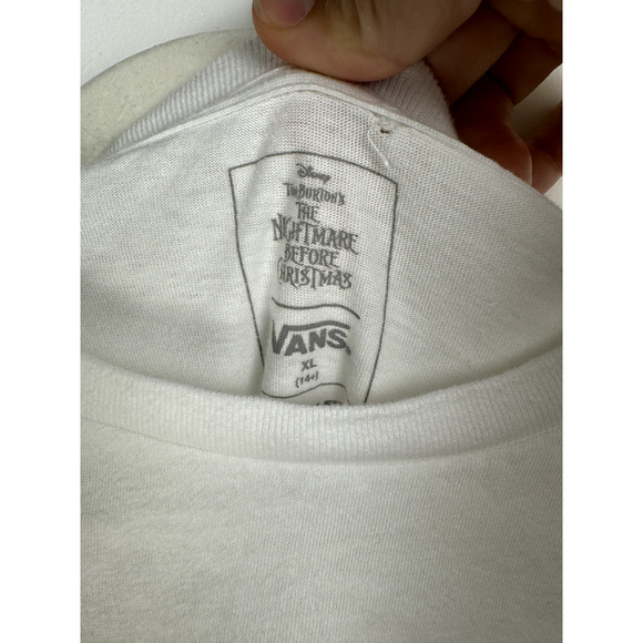 The Nightmare Before Christmas X Vans White Long Sleeve Graphic Print Shirt - Picture 3 of 9
